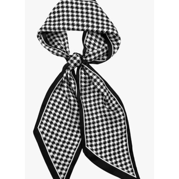 Women's Thousand Birds Fashion Oblique Angle Silk Neck Scarf Printed Scarves - Picture 6 of 7